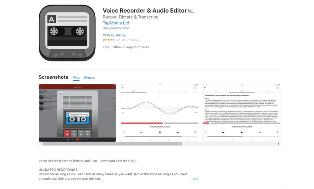 phần mềm thu âm trên điện thoại Voice Recorder & Audio Editor